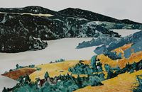 Jezera, 2019., ulje na platnu, 150 x 200 cm